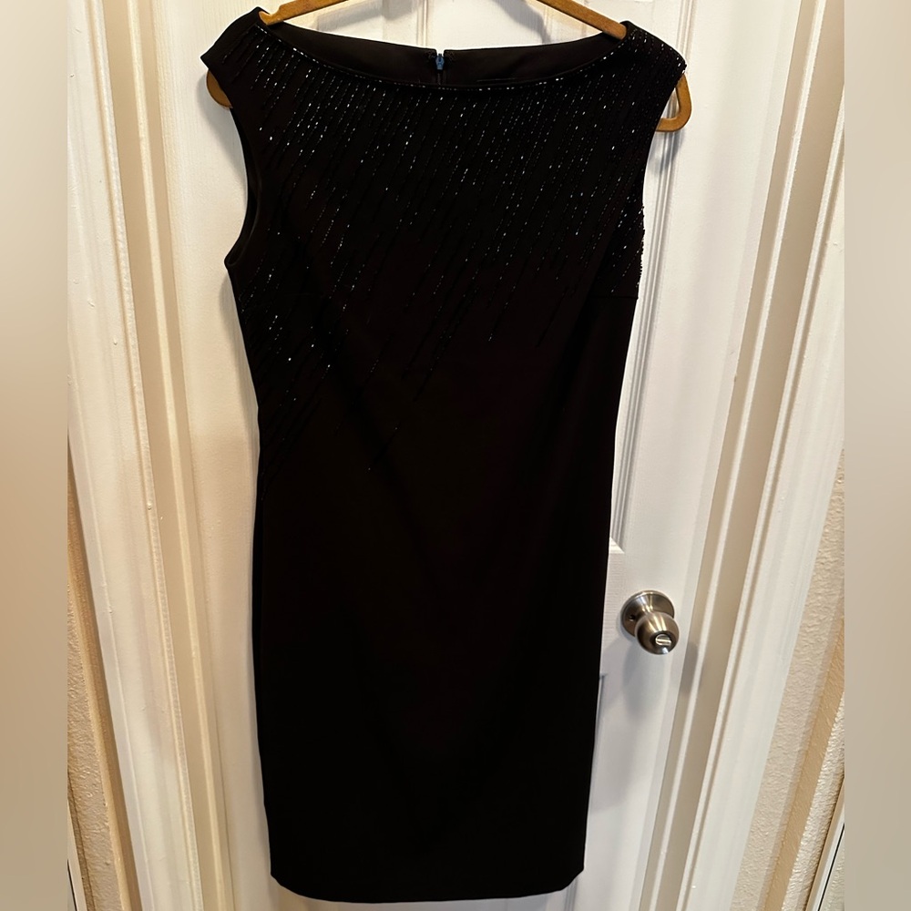 Crimson Black sleeveless dress